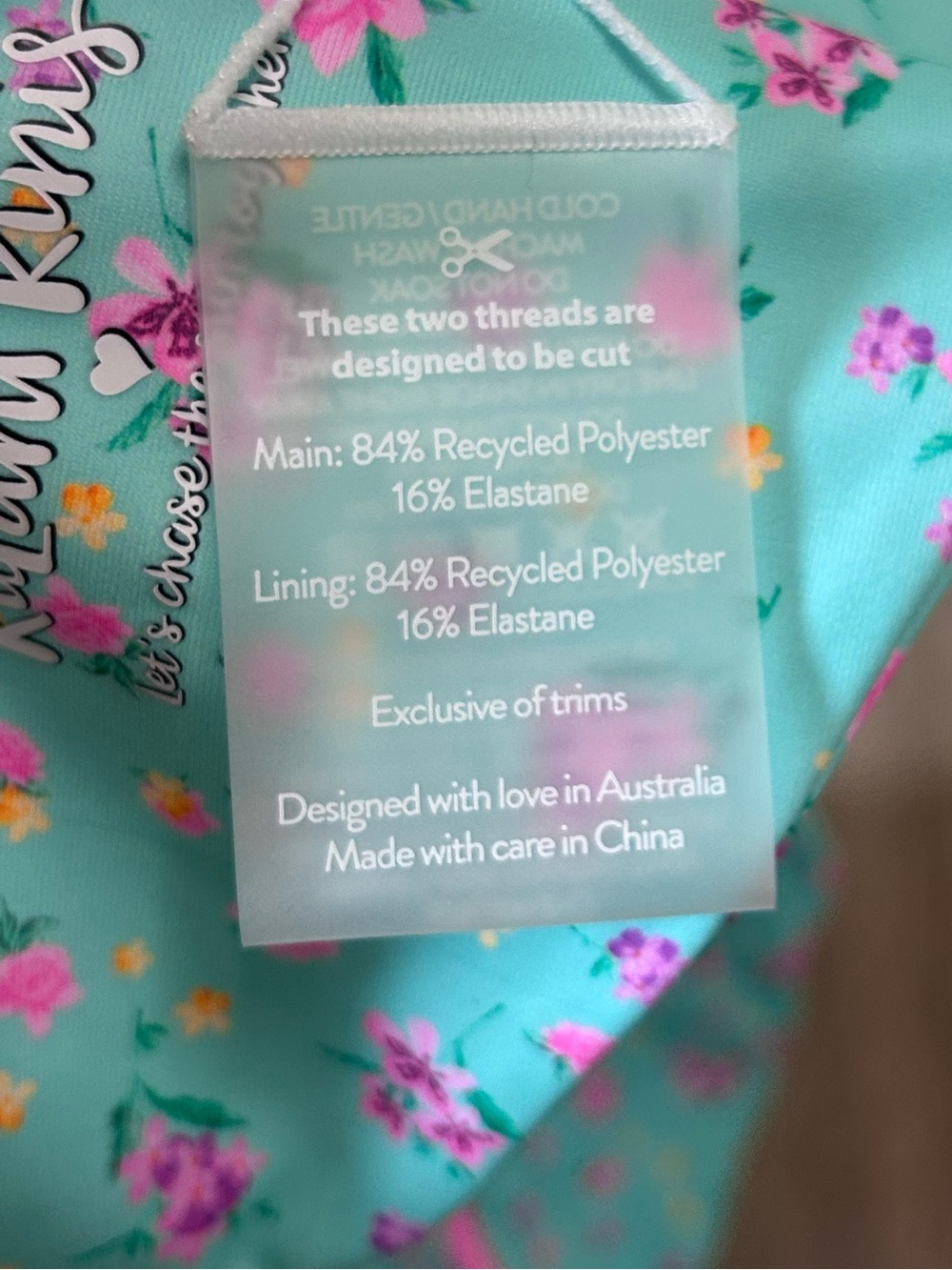 Kulani Kinis Mint Macaron Bandeau Top & Bottom Bikini Set Size Large - Picture 6 of 7